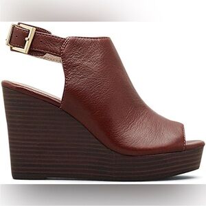 Kenneth Cole Olcott Leather Wedges